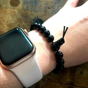 Y2K black prayer bracelet beaded